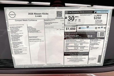 2026 Nissan Kicks S AWD