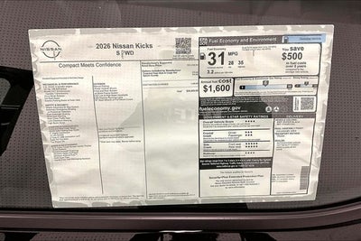 2026 Nissan Kicks S