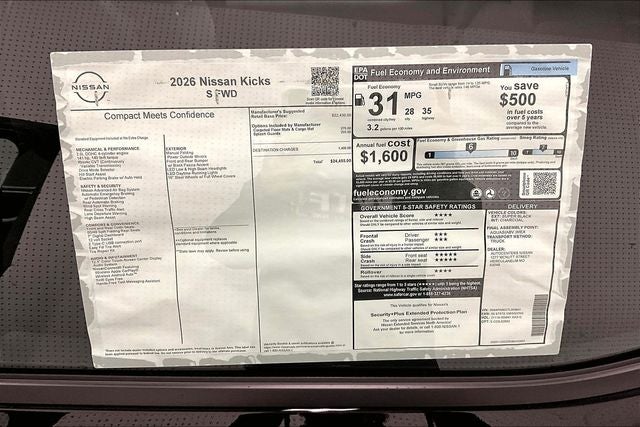 2026 Nissan Kicks S