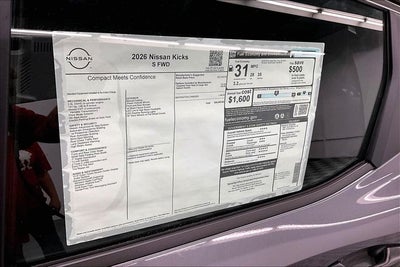 2026 Nissan Kicks S