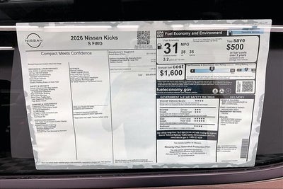 2026 Nissan Kicks S