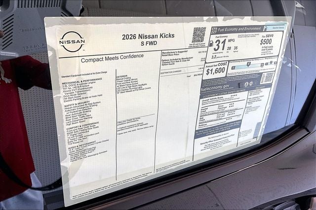 2026 Nissan Kicks S