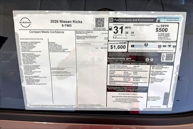 2026 Nissan Kicks S