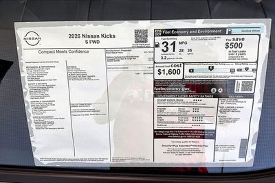 2026 Nissan Kicks S
