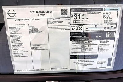 2026 Nissan Kicks S