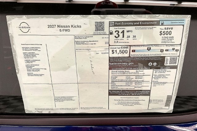 2027 Nissan Kicks S