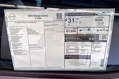 2026 Nissan Kicks S