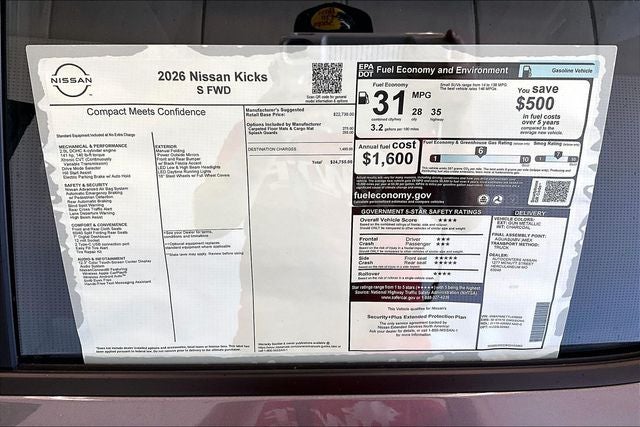 2026 Nissan Kicks S