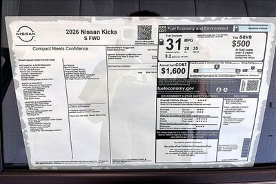 2026 Nissan Kicks S