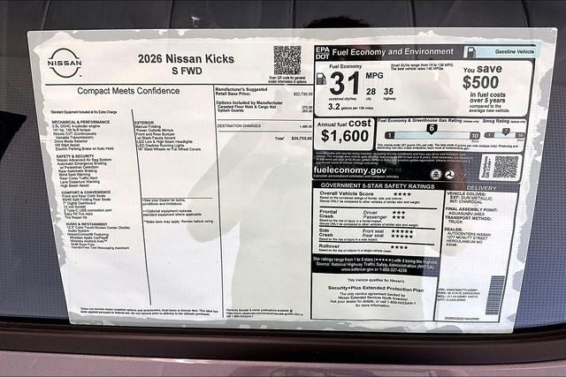 2026 Nissan Kicks S