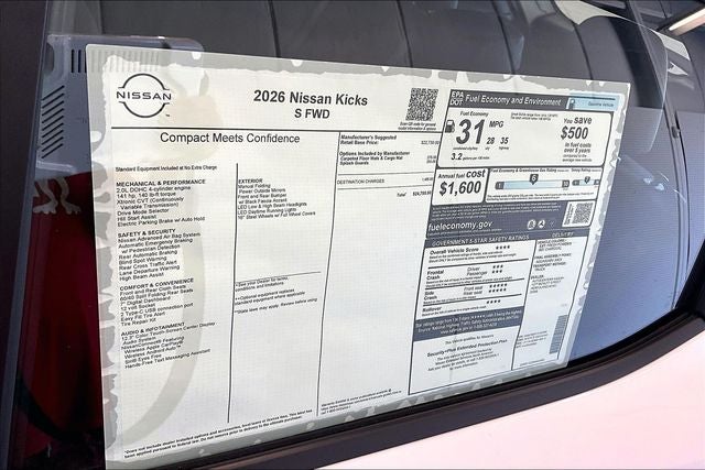 2026 Nissan Kicks S