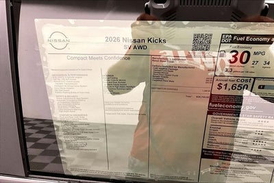 2026 Nissan Kicks SV AWD - Cold Weather Package