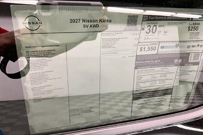 2027 Nissan Kicks SV AWD - Premium Package