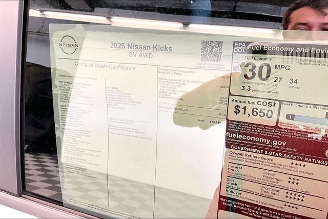 2026 Nissan Kicks SV AWD - Cold Weather and Electronics Packages
