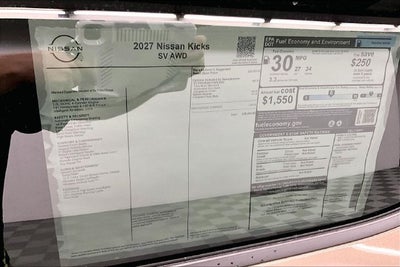 2027 Nissan Kicks SV AWD - Premium Package