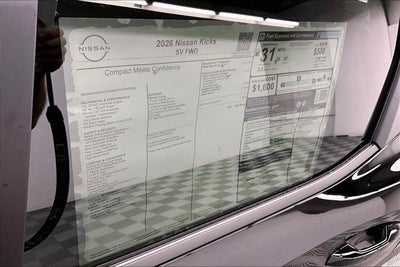 2026 Nissan Kicks SV - Electronics Package