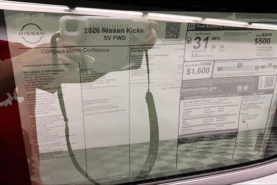 2026 Nissan Kicks SV - Cold Weather Package