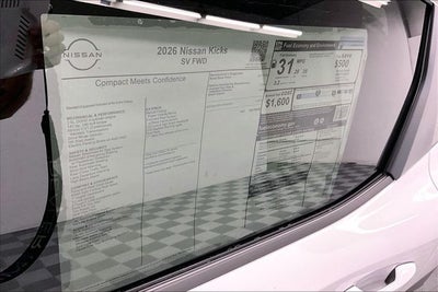2026 Nissan Kicks SV