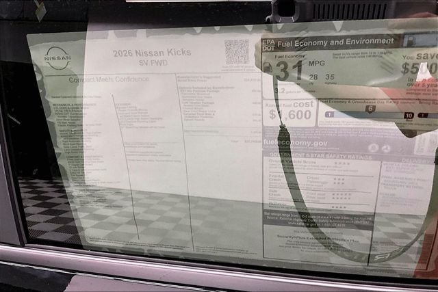 2026 Nissan Kicks SV - Premium, Cold Weather, Electronics Pkgs