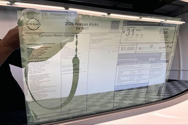 2026 Nissan Kicks SV