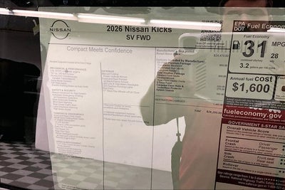 2026 Nissan Kicks SV - Premium, Cold Weather, Electronics Pkgs