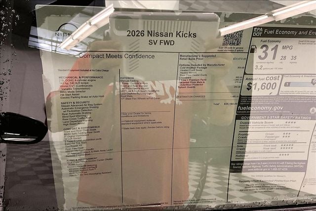 2026 Nissan Kicks SV - Cold Weather Package