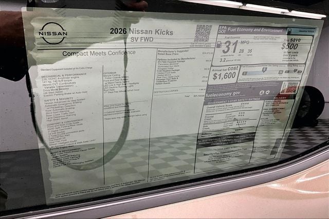 2026 Nissan Kicks SV - Premium and Cold Weather Packages