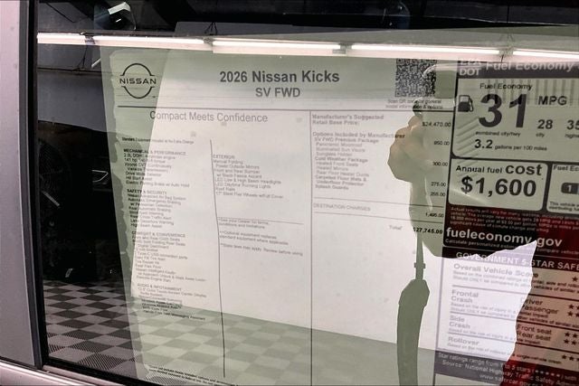 2026 Nissan Kicks SV - Premium, Cold Weather, Electronics Pkgs