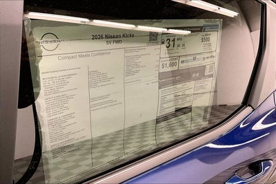 2026 Nissan Kicks SV - Cold Weather and Charging Packages