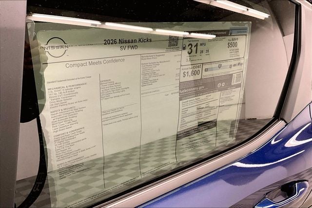 2026 Nissan Kicks SV - Cold Weather and Charging Packages