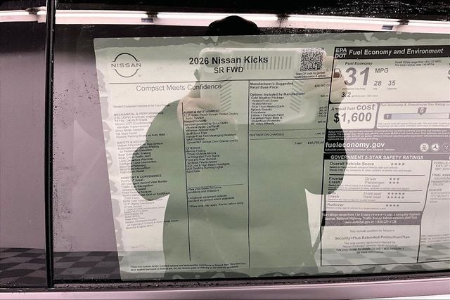 2026 Nissan Kicks SR - Cold Weather Package