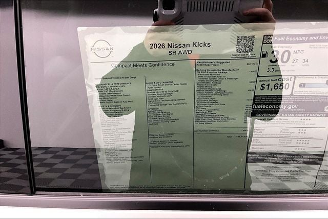 2026 Nissan Kicks SR AWD - Premium, Cold Weather, Electronics, Illumina