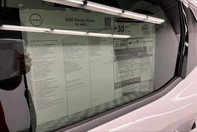 2026 Nissan Kicks SR AWD - Premium and Cold Weather Packages