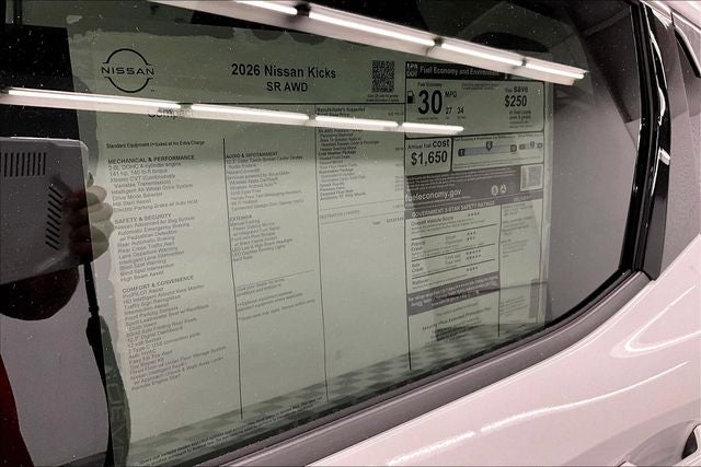 2026 Nissan Kicks SR AWD - Premium and Cold Weather Packages