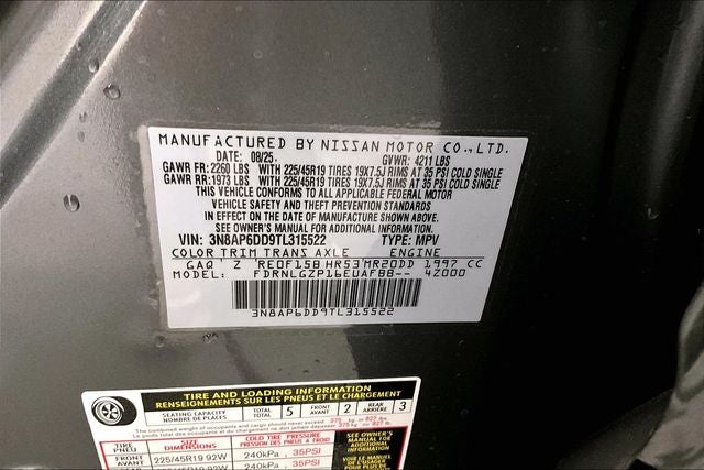 2026 Nissan Kicks SR AWD - Premium, Cold Weather, Electronics, Illumina