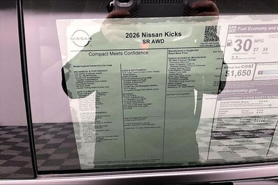 2026 Nissan Kicks SR AWD - Premium and Cold Weather Packages
