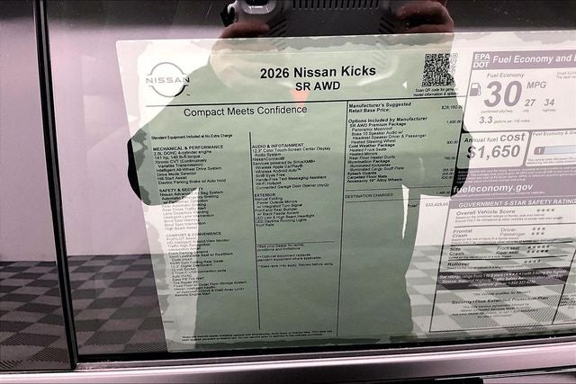 2026 Nissan Kicks SR AWD - Premium and Cold Weather Packages