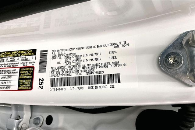 2025 Toyota Tacoma SR5 4x4 - Adaptive Cruise - Blind Spot Detection