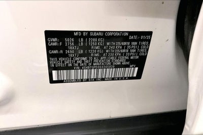 2025 Subaru Outback Touring XT AWD - Sunroof - Htd/Cooled Leather