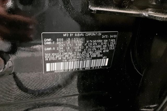 2023 Subaru Ascent Onyx Edition