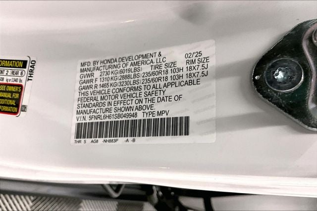 2025 Honda Odyssey EX-L