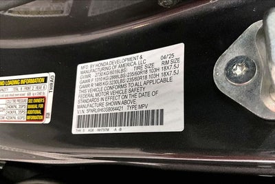2025 Honda Odyssey EX-L Sunroof-Adaptive Cruise-Htd Leather
