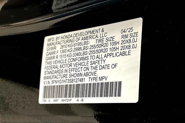 2025 Honda Pilot Touring