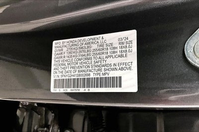 2025 Honda Pilot EX-L Adaptive Cruise - Blind Spot Detection