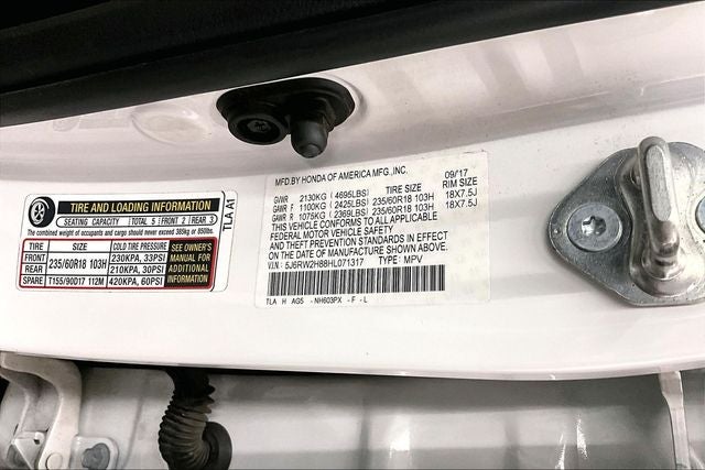 2017 Honda CR-V EX-L AWD-Sunroof