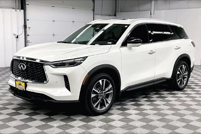 2025 INFINITI QX60 LUXE AWD-Pano Roof-Adaptive Cruise-Htd Leather