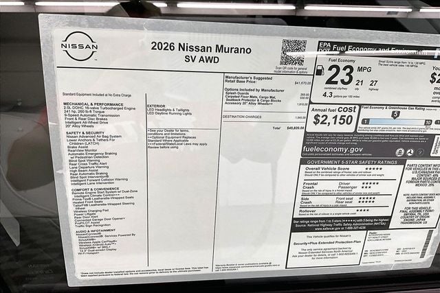 2026 Nissan Murano SV AWD