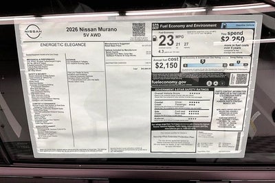 2026 Nissan Murano SV AWD