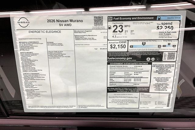2026 Nissan Murano SV AWD