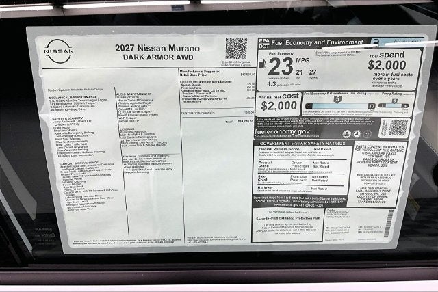 2027 Nissan Murano Dark Armor AWD